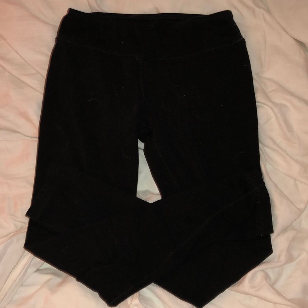 fluffy black leggings